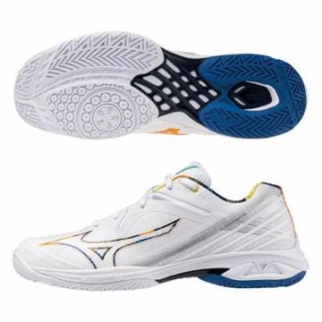 MIZUNO 美津濃 羽球鞋 男鞋 運動鞋 緩震 3E寬楦 CLAW 白 71GA244333