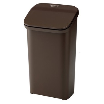 【日本 RISU】Latte Style按壓式垃圾桶 19L -棕色