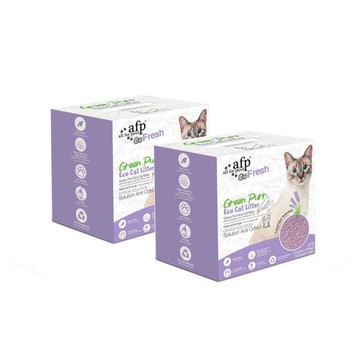 AFP 清新系列 竹纖環保豆腐砂 薰衣草香2.25kg x8包組 4箱