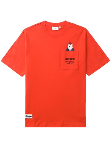 CHOCOOLATE - Chocoo Bear cotton T-shirt - men - Cotton - XL - Red