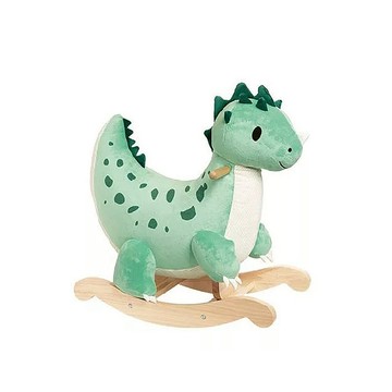 【德國 classic world 客來喜經典木玩】可愛萌龍/恐龍騎士搖搖馬