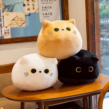 預購【家寵LOVEHOME】 LOVEHOME 紓壓軟Q貓咪抱枕 可愛抱枕 療癒抱枕 貓咪玩偶 送禮 生日禮物 (顏色隨機)