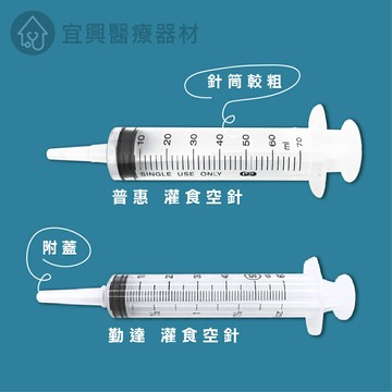 普惠 灌食空針 60/70ml 一支 餵食器 餵食空針 管灌用