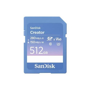 SanDisk Creator SD UHS-II 記憶卡 512GB(公司貨)