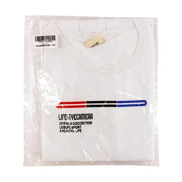 NEW FORCE 百搭質感舒適休閒棉質親子裝 寶寶款  透氣舒適不悶熱  亮眼設計  材質親膚柔軟滑順  110碼  白色