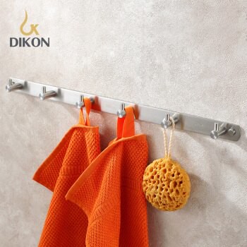 【帝鋼衛浴】304不鏽鋼掛衣鈎（六鈎）TBA-0117