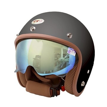 EVO 安全帽 CA-312 CA-312s 復古帽 簡約內鏡帽 簡約系列 消光黑 內墨鏡 半罩 全拆洗 正版授權