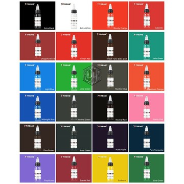DH TATTOO SUPPLY:X牌 Xtreme 24色組0.5oz/1oz套裝*優質好貨新世代顏料品牌上市好上好用