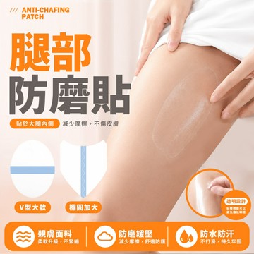 台灣現貨 隱形大腿防磨貼 超薄透氣 PU膜 穿搭救星 買多更便宜 解決摩擦紅腫 護膚防磨 戶外運動【H645】