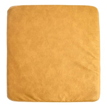HOLA 和樂家居 伊登撞邊仿皮革方坐墊 400g  4 x 45 x 45cm  稻穗黃