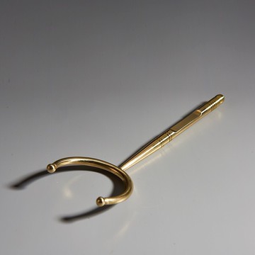 純銅茶杯叉功夫茶藝茶道配件零配創意純銅防燙茶叉茶針杯叉茶架子