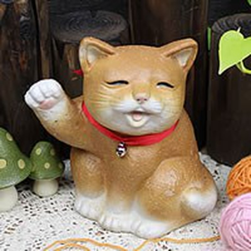 陶器 可愛い表情の猫 招福猫 茶 おきもの ねこ ネコ ねこ 置物 物 ギフト 信楽焼 おしゃれ 和風 手作り 通販 Lineポイント最大1 0 Get Lineショッピング