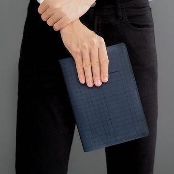 HAH 可替換內頁素描本 A5 - 深靛藍色