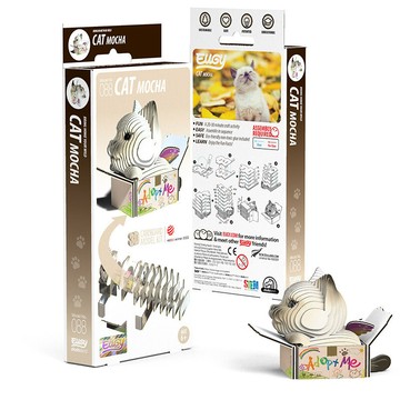 EUGY EUGY3D立體紙拼圖 布偶貓款