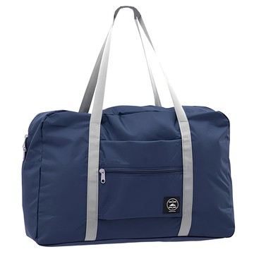 Timo 防潑水牛津布 可折疊擴充行李拉桿包  藏藍色  320 x 480 x 160mm