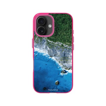 iPhone 16 Clear 粉漾桃 - Chi Po-Lin 齊柏林《看見台灣》系列 - 清水斷崖