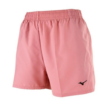 Mizuno 美津濃【授權經銷】女款 短褲 路跑 L股下8CM 拉錬口袋 單層 乾燥玫瑰 J2TBA75464