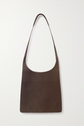The Row - Jules Nubuck Shoulder Bag - Dark brown - one size