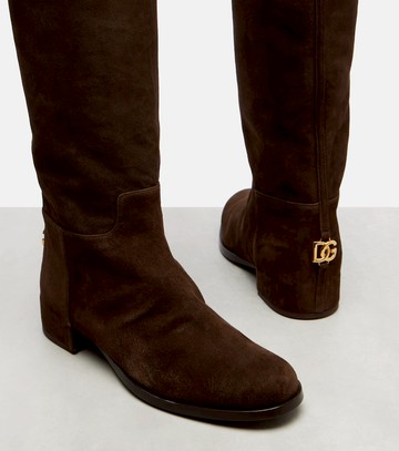 Dolce & Gabbana Suede over-the-knee boots