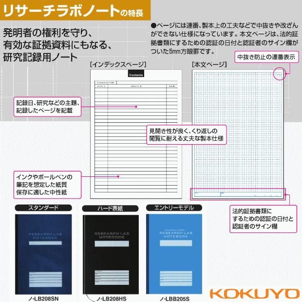 kokuyo コクヨ リサーチラボノート A4 研究記録用ノート