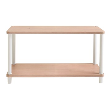 Room&Home 韓國製 Daily Round 方形層架 橡木白 800 x 300 x 430 mm 2層  800×300×430mm  橡木色 + 白色