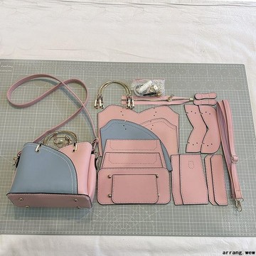 DIY 手工包包 💖手工diy編織包包親手做材料包手工包送媽媽母親節禮物手縫斜挎包