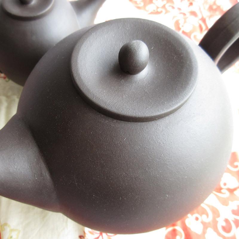 まんまるな中国茶ポット 大 1680cc（茶こし無し）/ 中国茶器 急須 ティーポット マット黒 アンティーク オリエンタル インテリア 撮影小道具  通販 LINEポイント最大0.5%GET LINEショッピング