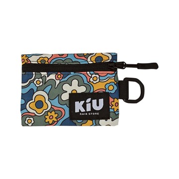 日本KIU 283-523 幸福花團 戶外活動必備~快速取物透明窗, D型環, 防水卡包/零錢包