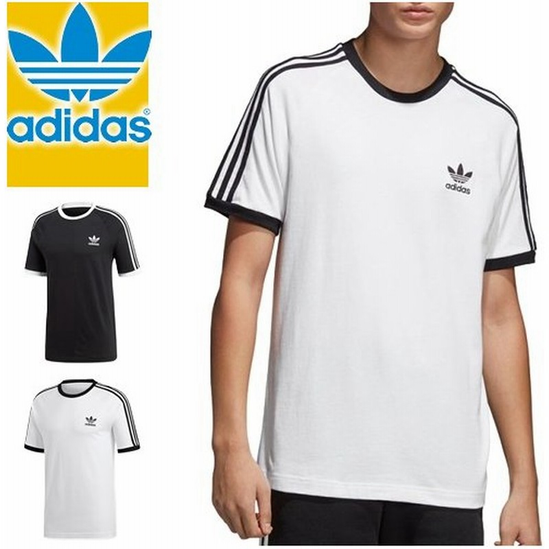 アディダス Adidas Tシャツ スリーストライプ ティー メンズ 半袖 トレフォイル ブランド おしゃれ 黒 白 ブラック ホワイト 通販 Lineポイント最大0 5 Get Lineショッピング