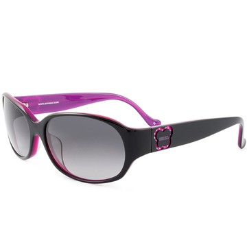 ANNA SUI 安娜蘇 簡約薔薇造型太陽眼鏡(黑紫) AS818C007