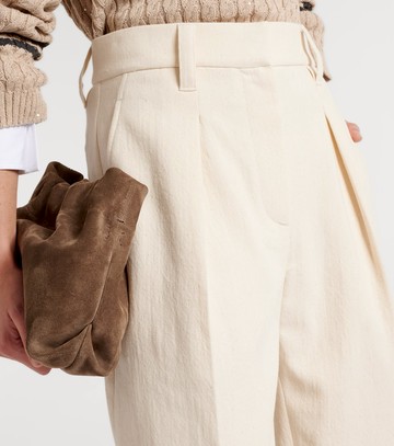 Brunello Cucinelli Gabardine high-rise straight pants