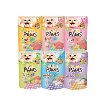 常溫鮮食 小P CATTIE PAWS｜抓抓貓餐包系列 85g (12包) 主食餐包 餐包 主食貓罐 挑嘴貓