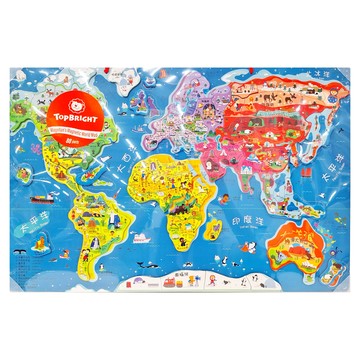 TOPBRIGHT 特寶兒 環遊世界磁性地圖  88片  1盒