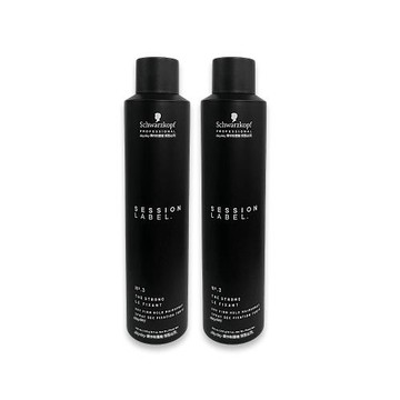 (2罐超值組)德國Schwarzkopf施華蔻-黑魔髮記憶塑型蓬鬆空氣感持久美髮定型噴霧-3號300ml/黑罐(黑颶風沙龍,耐汗造型髮膠,防曬護髮液)