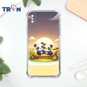 TRON IPhone X/XS 可愛萌熊貓 四角防摔 軟殼 手機殼