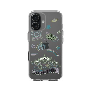 iPhone 17 Clear Case（相機按鈕） 透明 - 迪士尼-玩具總動員 Toy Story - Oooohhh 霓虹世界
