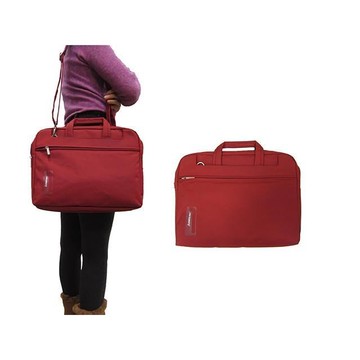 Kawasaki 公事包中容量可A4資料夾二主袋+外袋共五層14吋電腦高單數進口防水布