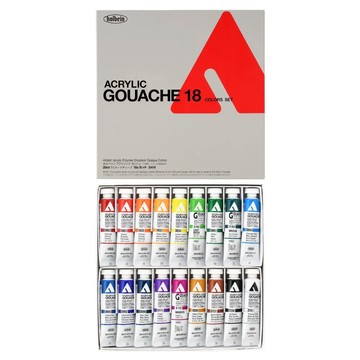 Holbein 日本好賓專家級不透明壓克力原料20ml 18色盒裝D414