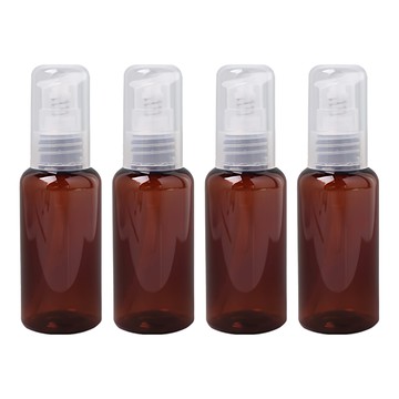 SONAK SONAK 按壓式分裝瓶 60ml  咖啡色  4瓶