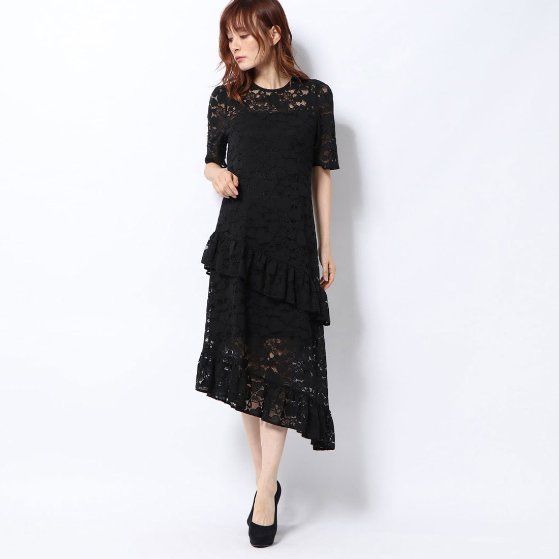 ハニーミーハニー Honey Mi Honey Heart Lace One Piece ハートレースワンピース Black 通販 Lineポイント最大1 0 Get Lineショッピング