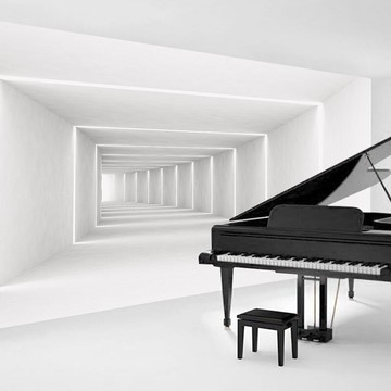 3D立體空間視覺延伸墻紙上門定制服裝店拍照網紅壁紙直播間背景墻