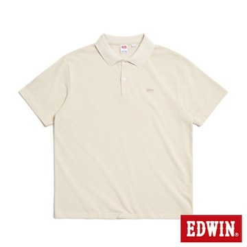 EDWIN 男裝 COOL FLEX 吸濕排汗PK布短袖POLO衫-淺卡其