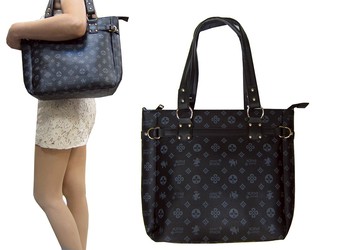 ~雪黛屋~COUNT-DUCK 托特包大容量可放A4紙進口防水防刮皮革附長背帶手提肩背斜背BCD2004701100