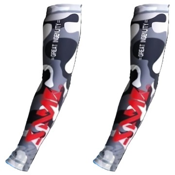 SAME 莎美 抗UV袖套 女版 Anti-UV Arm Sleeves  S  迷彩灰  1雙