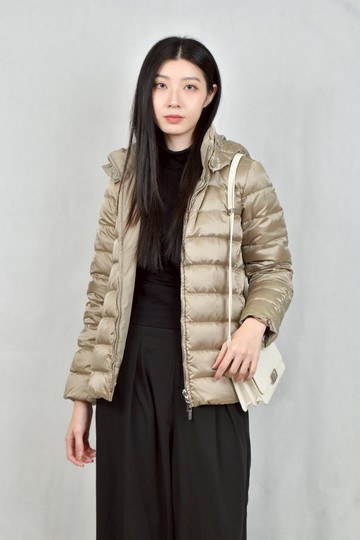 (S) max mara棕色羽絨連帽外套