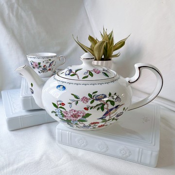 英國Aynsley 雀鳥系列 約克骨瓷茶壺 1200ml