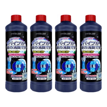 全球倉 花香強力管道除臭劑 高效消臭 藍色  4個  500ml