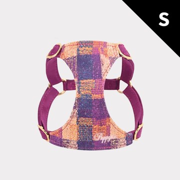 puppytie 莫內風 春光粉-S 寵物胸背帶+牽繩組 (狗胸背 貓胸背 背心胸背 防暴衝 可調節)