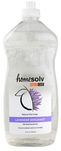 CitraSolv Homesolv Natural Dish Soap Lavender Bergamot 25 fl oz
