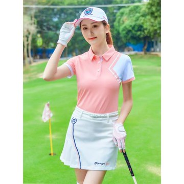 高爾夫球女士夏季短袖T恤POLO衫翻領運動休閑 男女同款球衣情侶款
